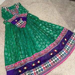 Maxi Afghan Dress with Scarf